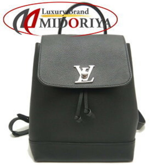 Louis Vuitton Calfskin Lockme Backpack Noir Black - Picture 1 of 9